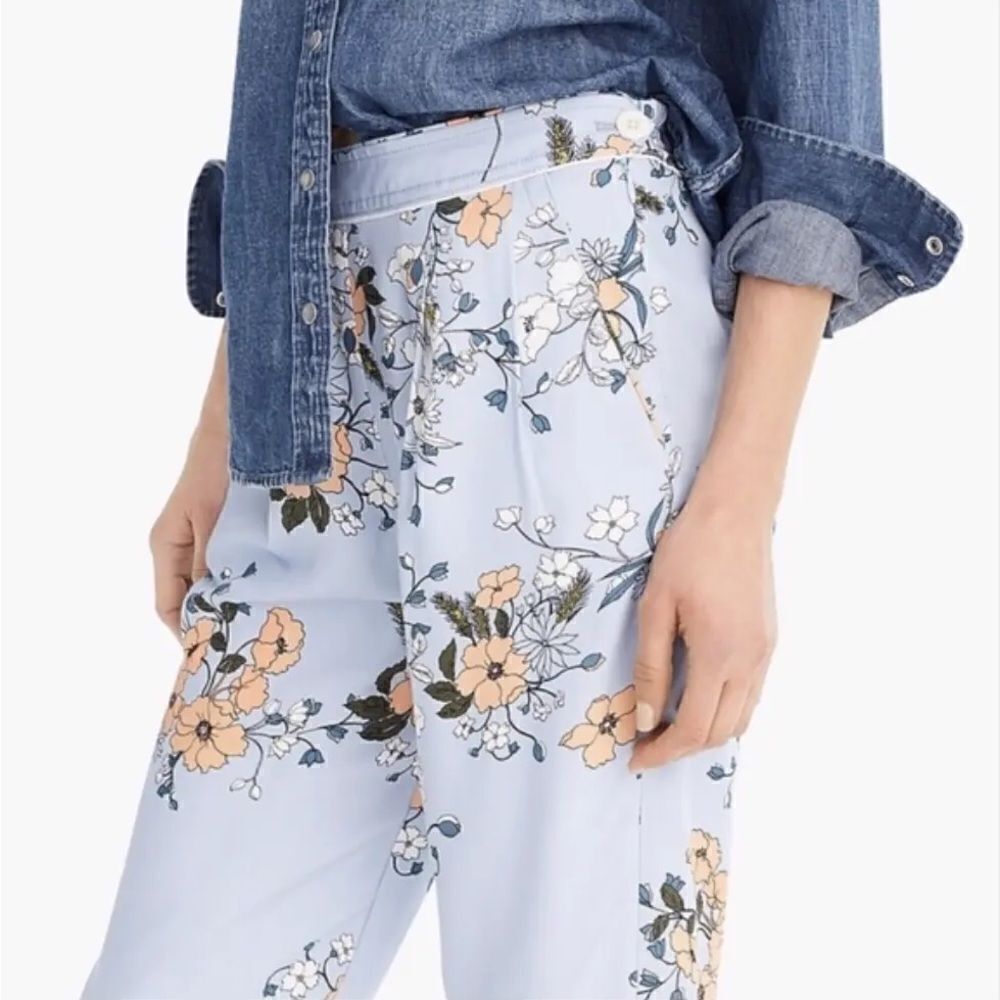 J. Crew High-rise pant in garden floral